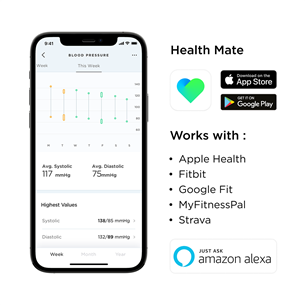 Withings BPM Connect, Wi-Fi, grey - Smart blood pressure monitor