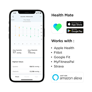 Withings BPM Connect, Wi-Fi, серый - Умный тонометр