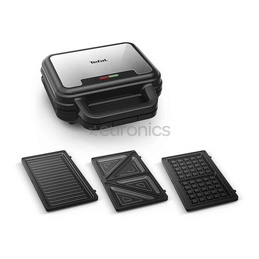 Tefal UltraCompact 3in1, grey/black - Waffle Maker, Sandwich Maker & Panini Press