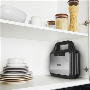 Tefal UltraCompact 3 в 1, серый/черный - Вафельница, контактный тостер и пресс для панини