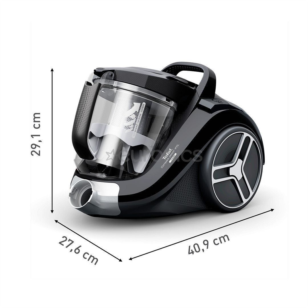 Tefal Compact Power XXL, 900 Вт, без мешка, черный - Пылесос