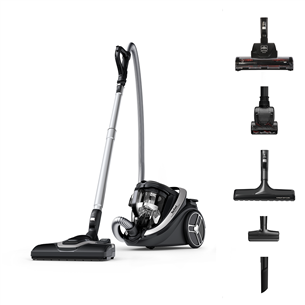 Tefal Silence Force Cyclonic Effitech, 500 W, bagless, black - Vacuum cleaner TW7976