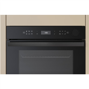 Whirlpool, 73 L, pyrolytic cleaning, black - Built-in oven