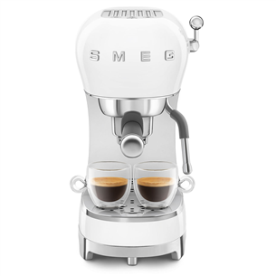 Smeg, 50's Style, white - Espresso machine