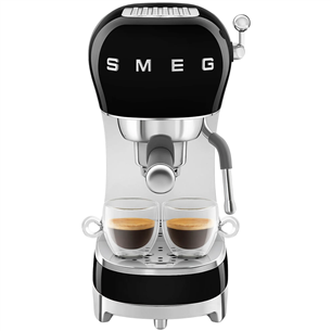 Smeg, 50's Style, must - Espressomasin