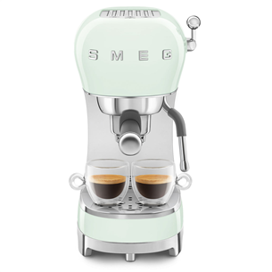 Smeg, в стиле 50-ых, зеленый - Кофемашина ECF02PGEU