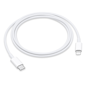 Apple USB-C - Lightning, 1 m, valge - Kaabel