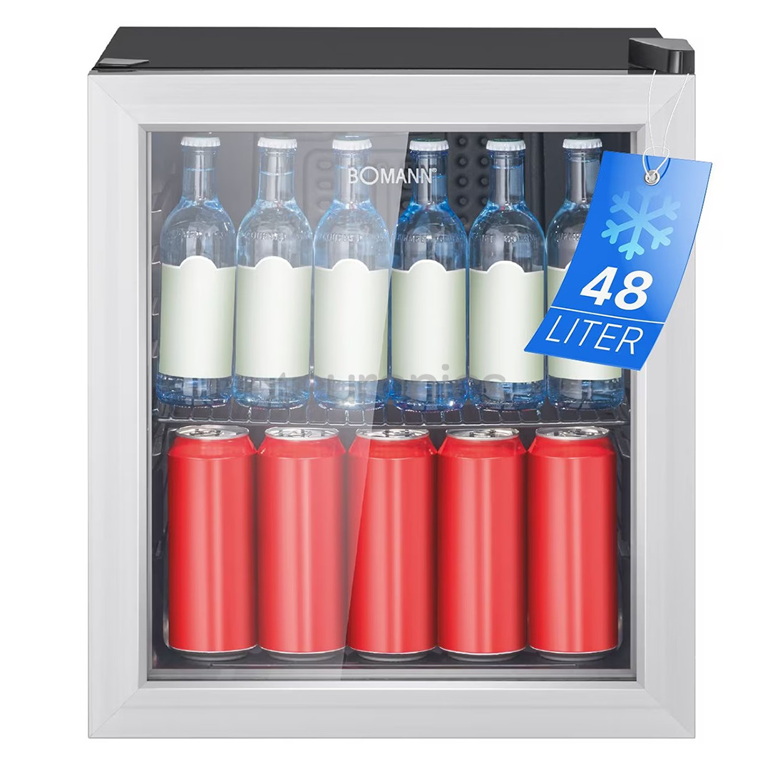 Bomann, 48 L, kõrgus 51 cm, hõbedane - Vitriinkülmik