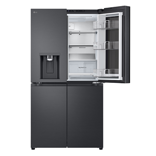 LG, Instaview, 638 L, height 180 cm, black - SBS Refrigerator