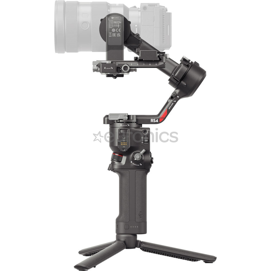 DJI RS 4 Gimbal Stabilizer, must - Kaamera stabilisaator