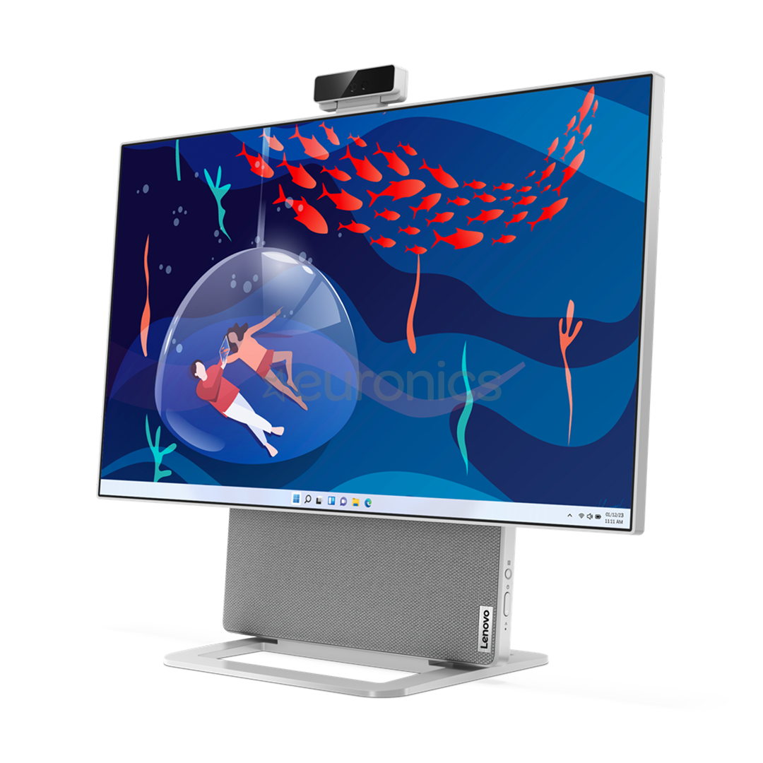Lenovo Yoga 7 AIO 27APH8, Ryzen 7, 32 ГБ, 1 ТБ, SWE, серый - Настольный компьютер "все в одном"