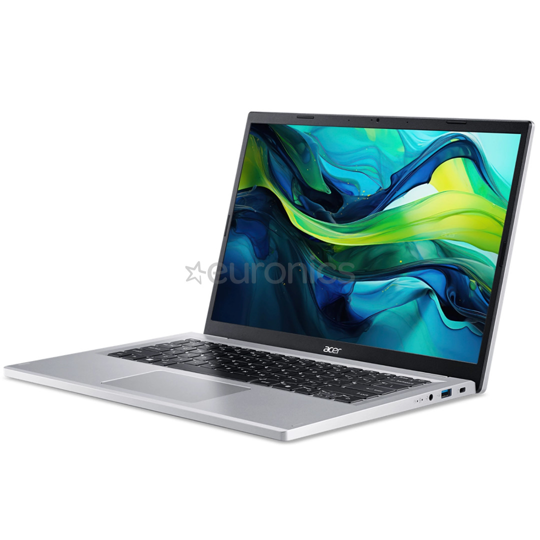 Acer Aspire Go 14, i3, 8 ГБ, 256 ГБ, ENG, серебристый - Ноутбук