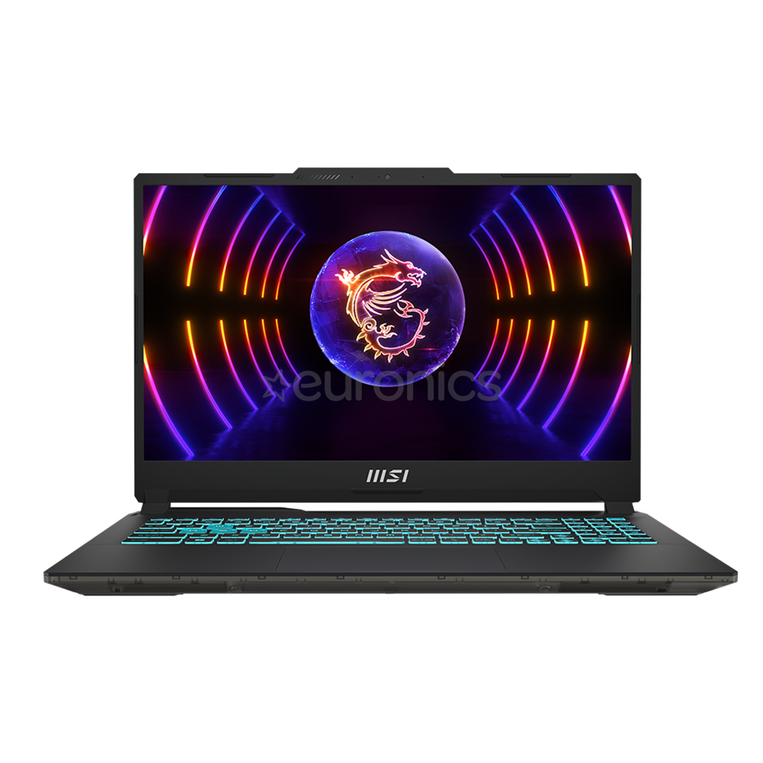 MSI Cyborg 15 A12V, 15.6'', FHD, 144 Hz, i7, 16 GB, 512 GB, RTX 4060, ENG, black - Notebook
