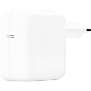 Apple USB-C Power Adapter, 30 W, valge - Vooluadapter MW2G3ZM/A
