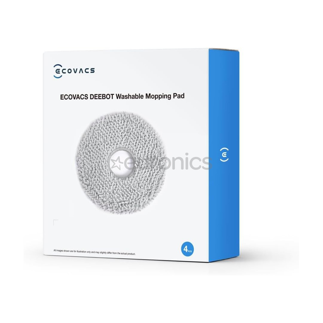 Ecovacs, 4 pcs - Mop pads for robot vacuum cleaner