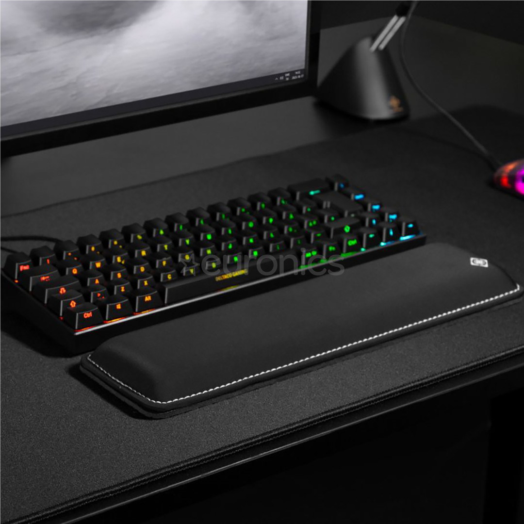 Deltaco Compact, черный - Подставка под запястья для клавиатуры