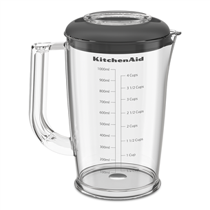 KitchenAid Go, с аккумулятором, матовый черный - Беспроводной погружной блендер с комплектом аксессуаров