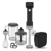 KitchenAid Go, with battery, matte black - Cordless hand blender set
