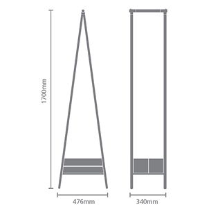 Brabantia Linn, Compact, valge - Riiete riputusrest