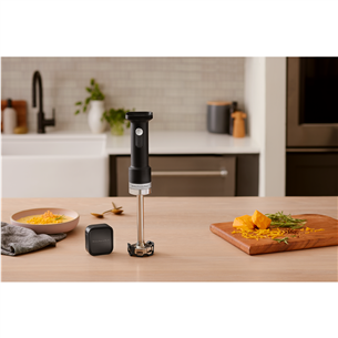 KitchenAid Go, с аккумулятором, матовый черный - Беспроводной погружной блендер с комплектом аксессуаров