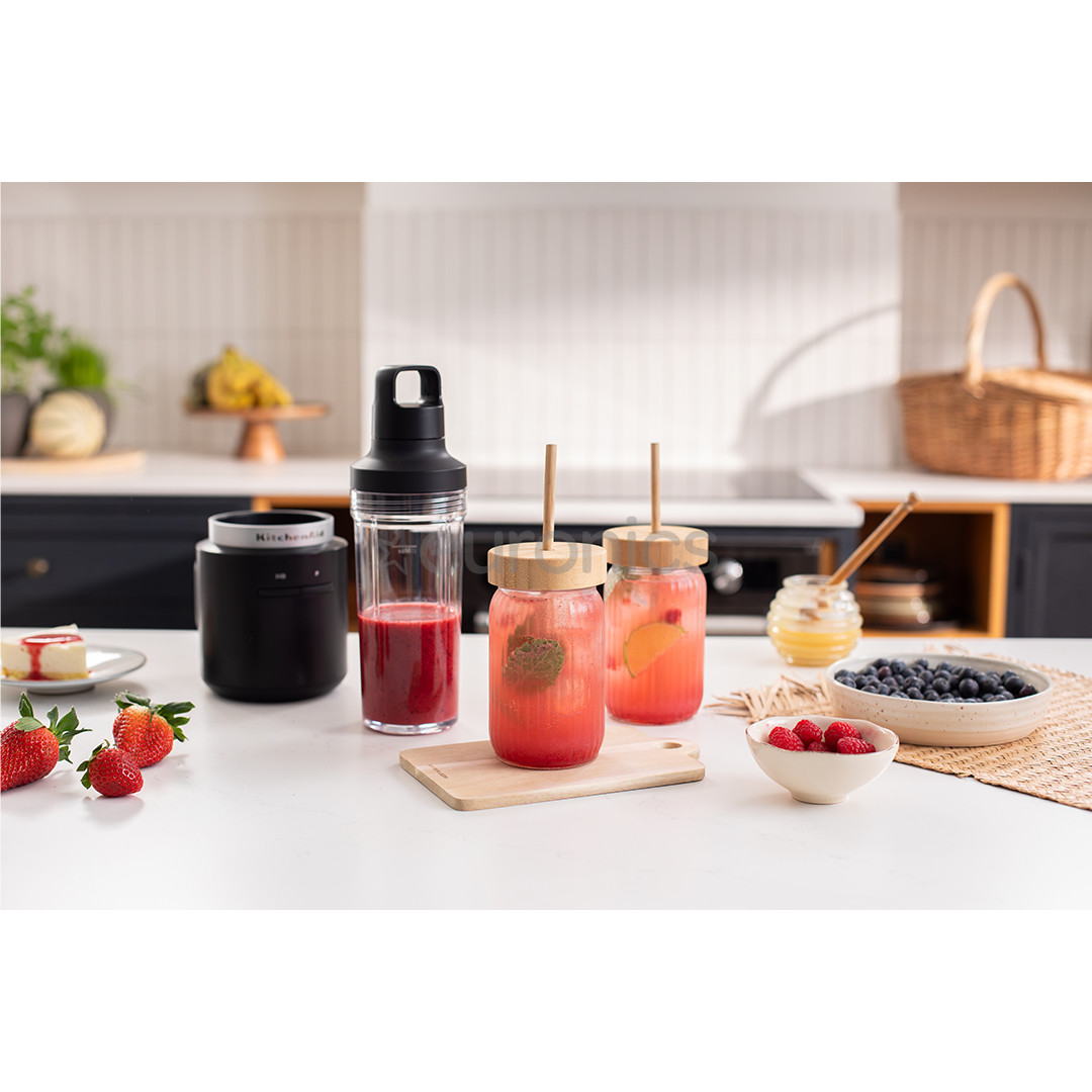 KitchenAid Go, with battery, matte black - Cordless mini blender