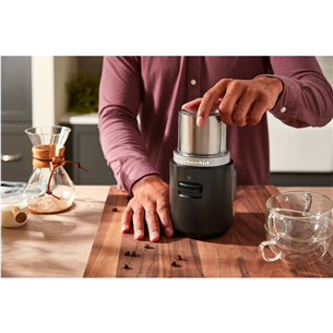 KitchenAid Go, without battery, matte black - Cordless coffee grinder