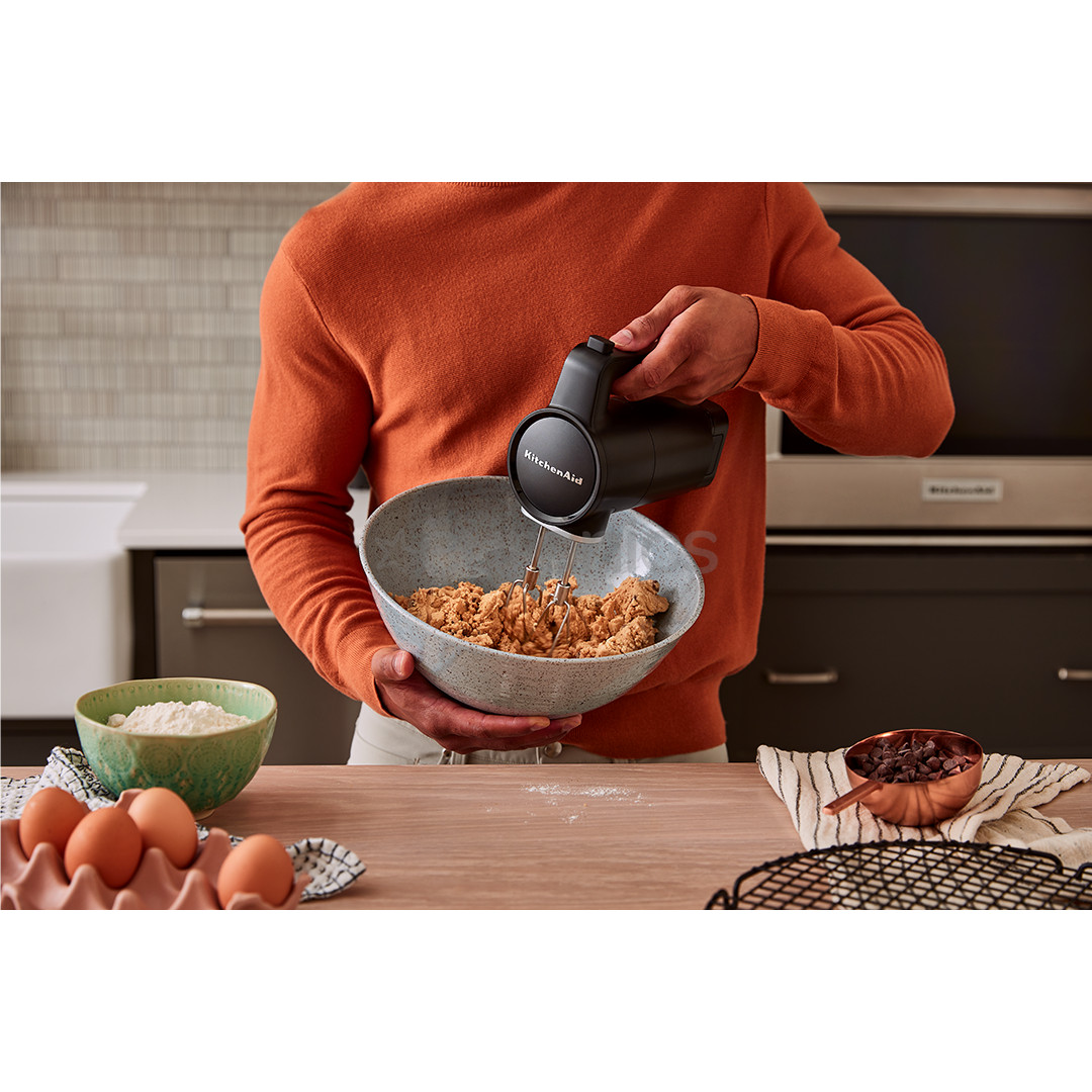 KitchenAid Go, with battery, matte black - Cordless hand mixer