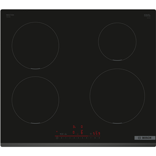 Bosch, Seeria 6, ширина 60 см, черный - Интегрируемая индукционная варочная панель