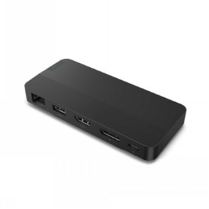 Lenovo USB-C Dual Display Travel, 100 Вт, черный - Док-станция для ноутбука 40B90100EU