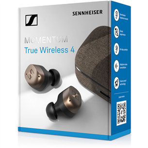 Sennheiser MOMENTUM True Wireless 4, шумоподавление, черный/медный - Полностью беспроводные наушники