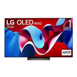 LG evo C4, 77'', 4K UHD, OLED, серый - Телевизор OLED77C42LA.AEU