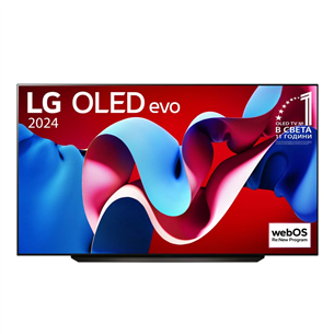 LG C4, 83'', 4K UHD, OLED, серый - Телевизор OLED83C41LA.AEU