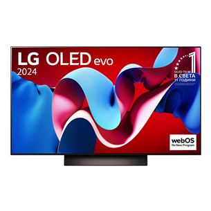 LG C4, 48'', 4K UHD, OLED, серый - Телевизор