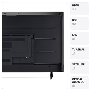 LG UT73, 43'', 4K UHD, LED LCD, black - TV