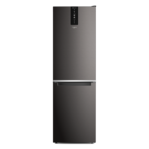 Whirlpool, NoFrost, 335 L, 192 cm, black - Free standing refrigerator