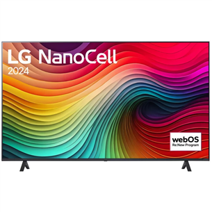 LG NANO82, 55", 4K UHD, LED LCD, NanoCell, must - Teler 55NANO82T3B.AEU