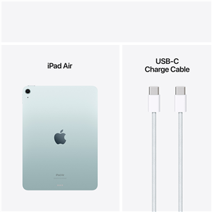Apple iPad Air 11'' (2024), M2, 128 ГБ, WiFi, синий - Планшет