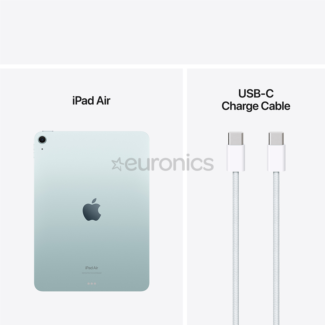 Apple iPad Air 11'' (2024), M2, 128 ГБ, WiFi, синий - Планшет