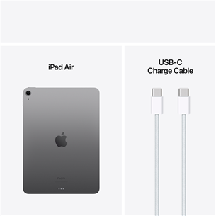Apple iPad Air 11'' (2024), M2, 512 GB, WiFi, hall - Tahvelarvuti