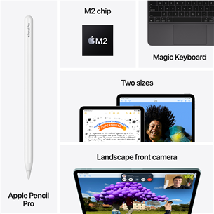 Apple iPad Air 11'' (2024), M2, 256 GB, WiFi + 5G, hall - Tahvelarvuti