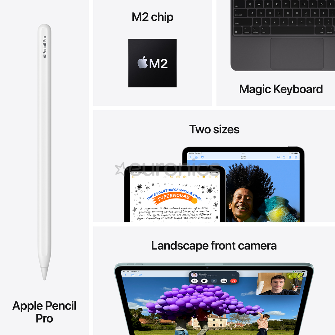 Apple iPad Air 13'' (2024), M2, 256 GB, WiFi, blue - Tablet