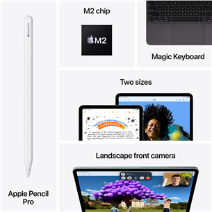 Apple iPad Air 13'' (2024), M2, 128 GB, WiFi + 5G, hall - Tahvelarvuti