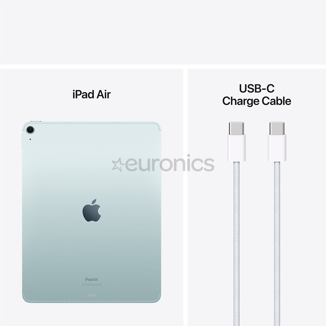Apple iPad Air 13'' (2024), M2, 512 GB, WiFi + 5G, sinine - Tahvelarvuti
