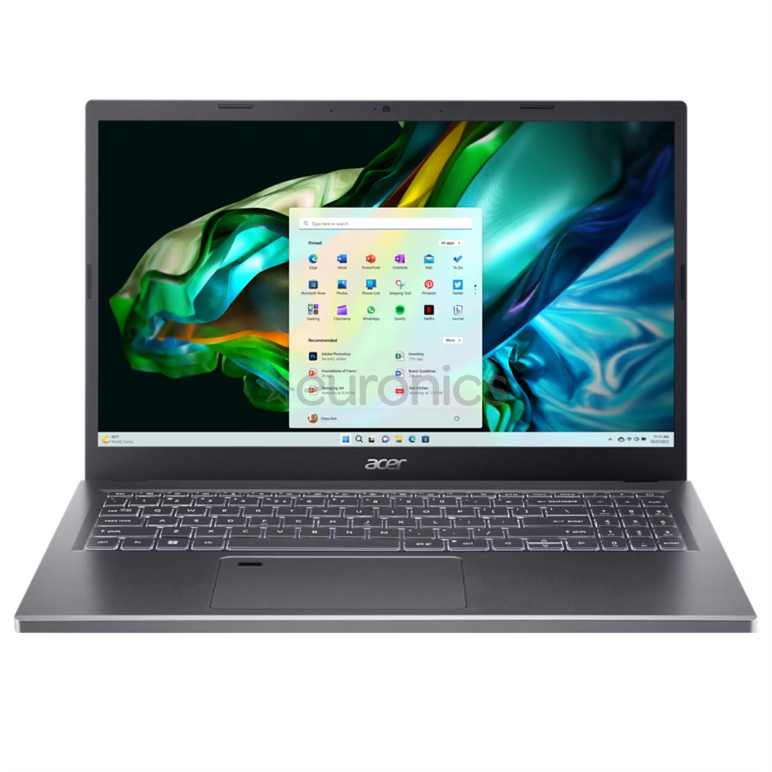 Acer Aspire 5, 15,6'', FHD, Ryzen 7, 16 GB, 1 TB, steel gray, ENG - Notebook