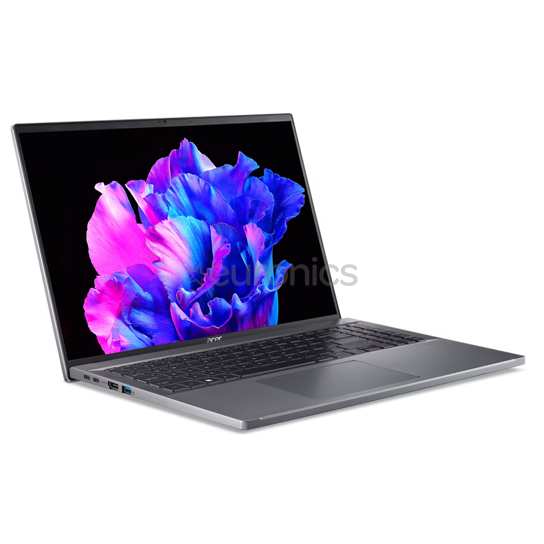 Acer Swift Go 16, 16'', 3.2K, OLED, i7, 16 GB, 1 TB, steel gray, ENG - Notebook