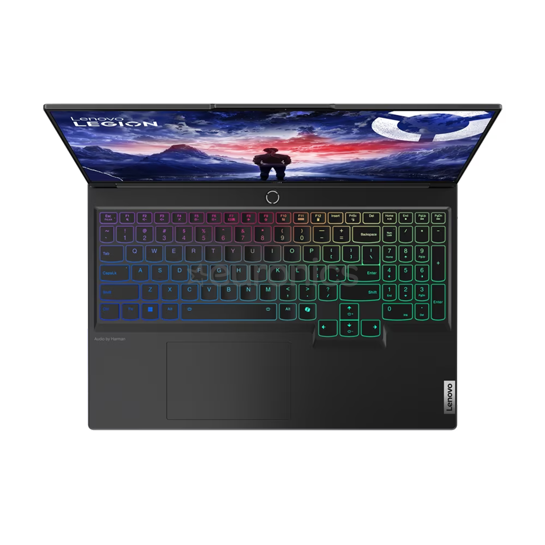 Lenovo Legion 7 16IRX9, 16'', 3.2K, 165 Hz, i9, 32 GB, 1 TB, RTX 4070, ENG, must - Sülearvuti