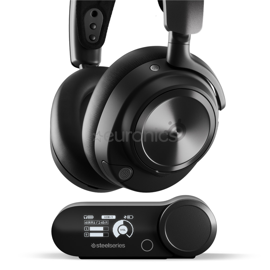 Steelseries Arctis Nova Pro Wireless, PlayStation & PC, черный - Беспроводная игровая гарнитура