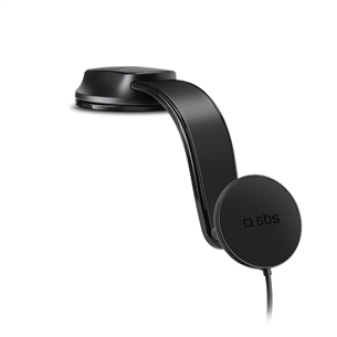 SBS 15W Car Holder, Magsafe, черный - Автомобильное беспроводное зарядное устройство TESUPPMAG15W21