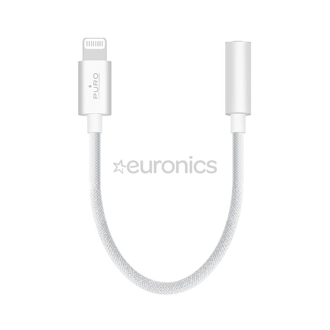 Puro Fabrik, 3,5 мм - Lightning, белый - Адаптер