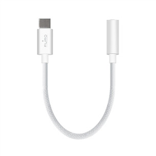 Puro Fabrik, 3,5 mm - USB-C, valge - Adapter PUAUSBCAUXWHI